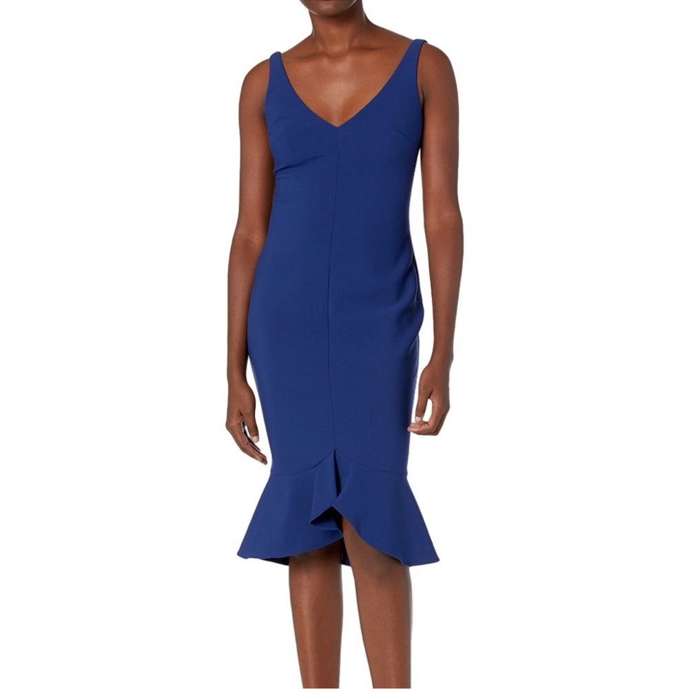 Likely Cobalt Blue Fitted Carina Dress